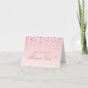 Flower Girl? Pink Blush Invitation