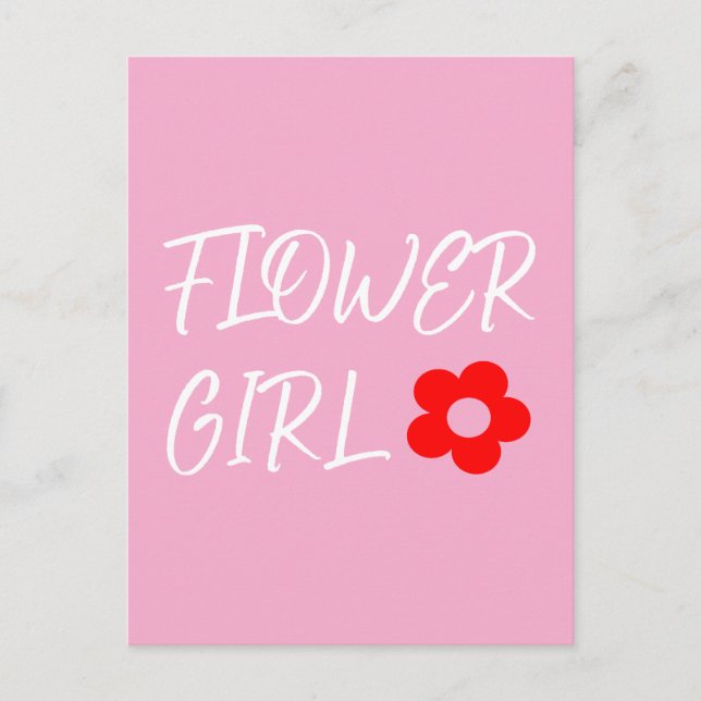 Flower Girl Postcard (Front)