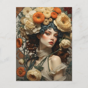 flower girl postcard