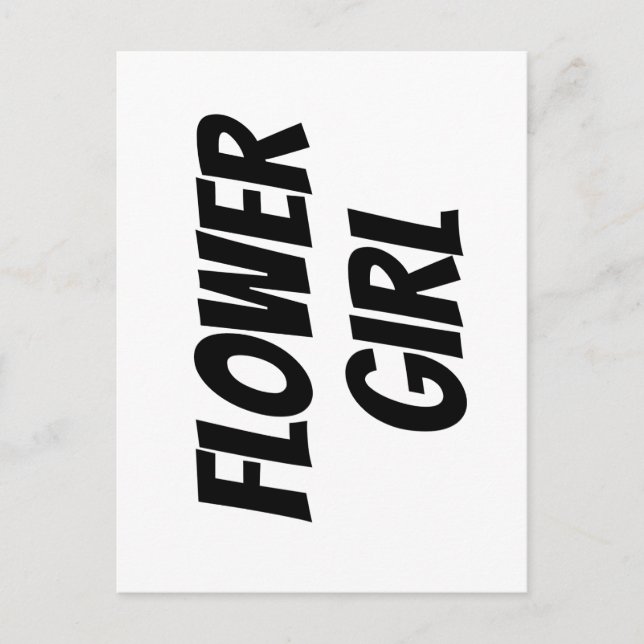 Flower Girl  Postcard (Front)