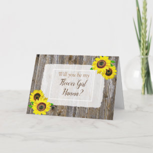 Flower girl Proposal Card