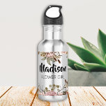 Flower Girl Proposal Gift Custom Boho Cottagecore 532 Ml Water Bottle<br><div class="desc">Are you looking for the perfect gift for your Flower Girl? Look no further than personalised boho cottagecore flower girl stainless steel water bottle! This unique and personalised gift is perfect for any bride-to-be's bridal party. Not only is this water bottle a great way to show your appreciation for your...</div>