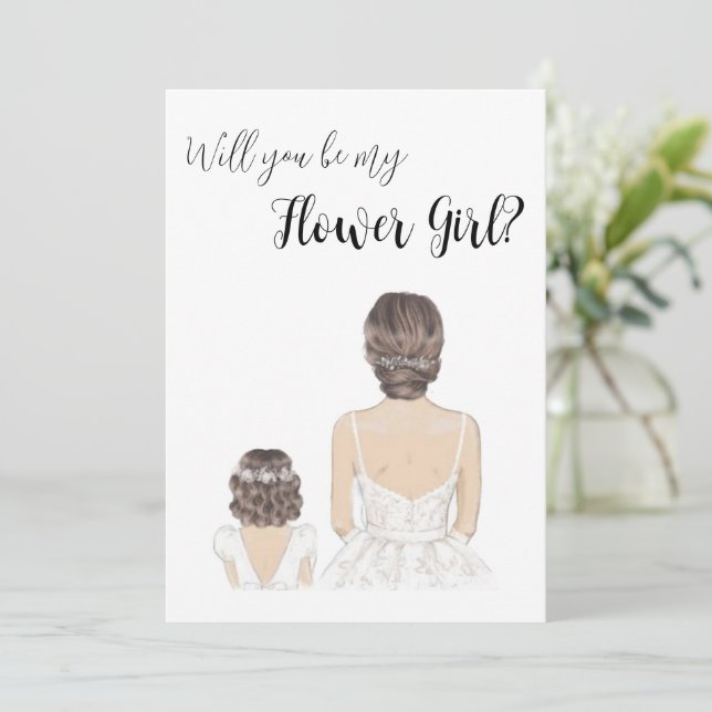 Flower Girl Proposal Invitation (Standing Front)