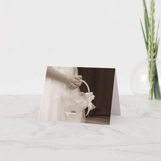 Flower Girl request Invitation (Front)