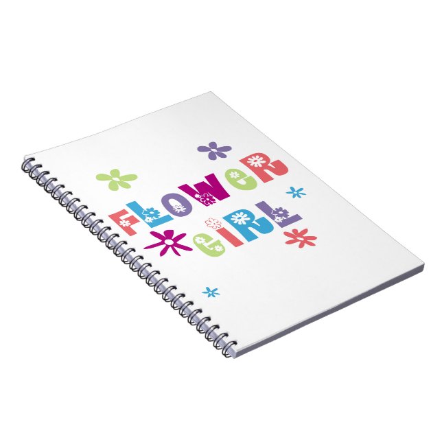 Flower Girl Spiral Notebook (Right Side)
