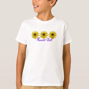 Flower Girl Sunflowers T-Shirt