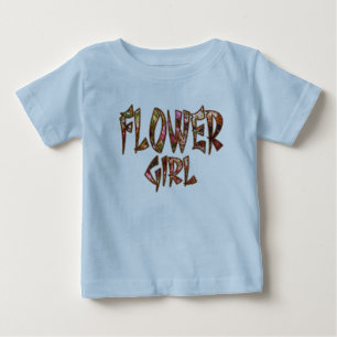 Flower Girl Toddler Ruffle Tee Customisable