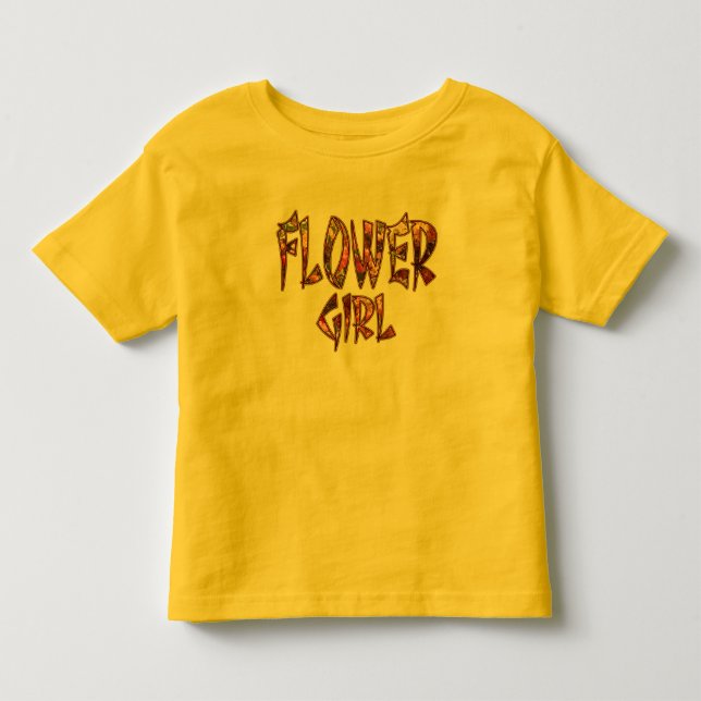 Flower Girl Toddler Tee Customisable (Front)