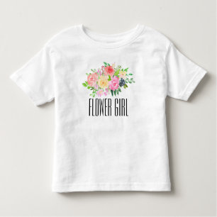 Flower Girl Toddler Tee Kids Flower Girl T-shirt
