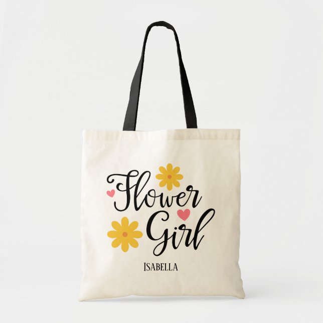Flower Girl Tote Bag (Front)