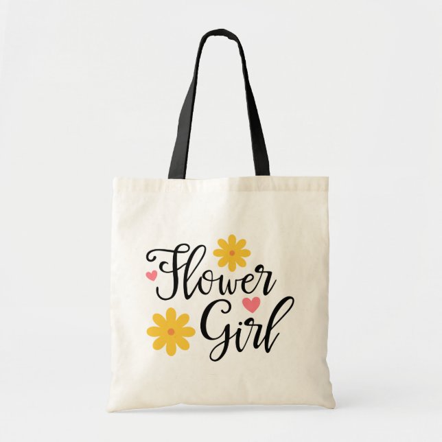 Flower Girl Tote Bag (Front)
