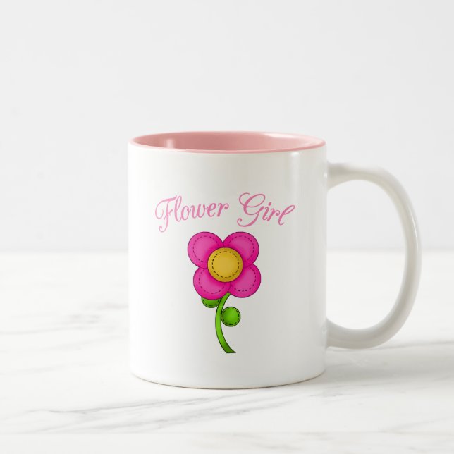 Flower Girl Two-Tone Coffee Mug (Right)