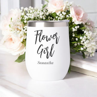 Flower Girl Wedding Black White