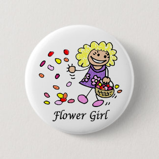 Flower Girl Wedding ID Button
