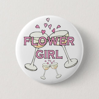 Flower Girl Wedding ID Button