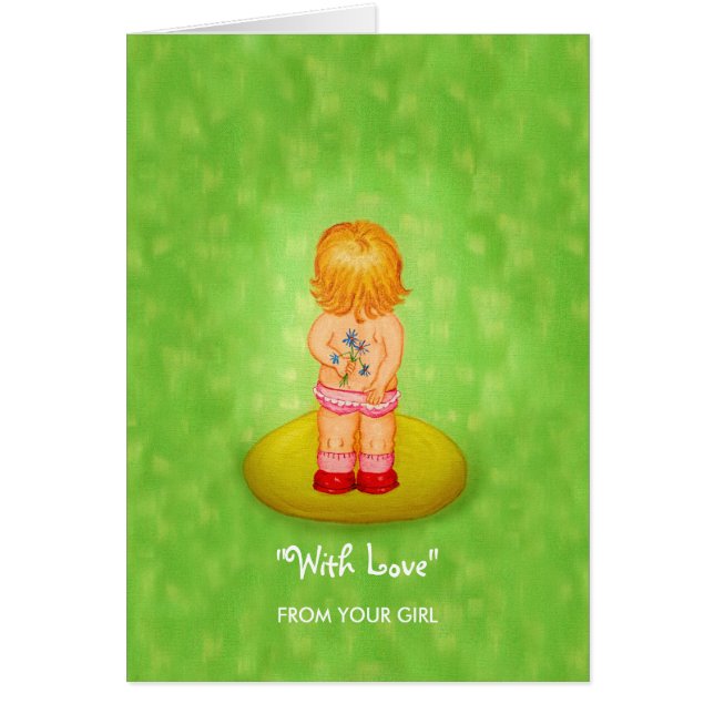 Flower Girl With Love From Daughter to Parents (Front)