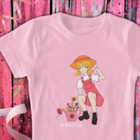 Flower Girl with Watering Can Blonde Hair Name