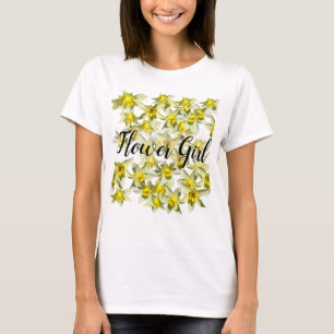 Flower Girl Yellow Daffodils T-Shirt