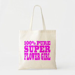 Flower Girls : Pink Super Flower Girl Tote Bag