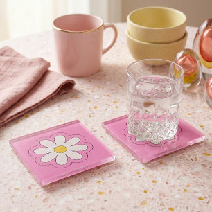 Flower Glass Coaster
