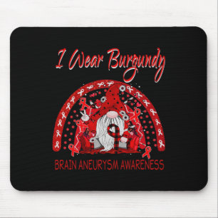 Flower Gnome Brain Aneurysm Awareness Mouse Pad