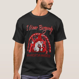 Flower Gnome Brain Aneurysm Awareness  T-Shirt