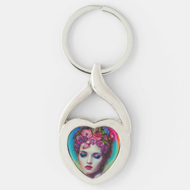 Flower Goddess  Key Ring (Front)