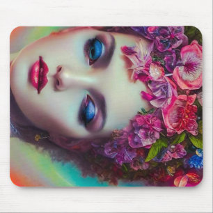 Flower Goddess Mouse Pad