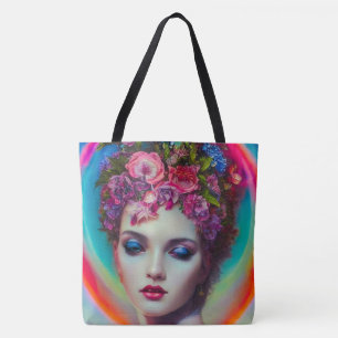 Flower Goddess Tote Bag