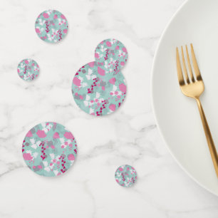 flower green confetti