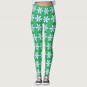 Flower Green Leggings