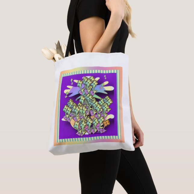 Flower Grove  Tote Bag (Close Up)