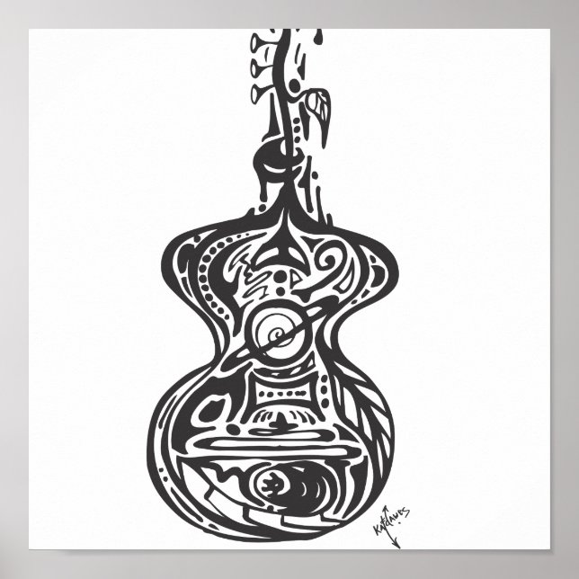 Flower Guitar Posters (Front)