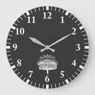 Flower hat large clock