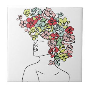 Flower Head Tile Lulu