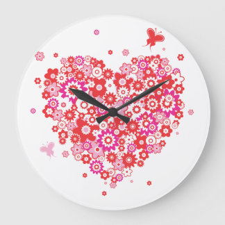 Flower Heart 1 Clocks
