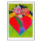 Flower Heart card