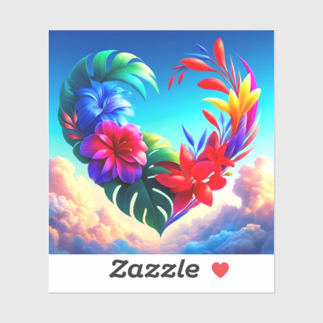 Flower Heart Design (Sheet)