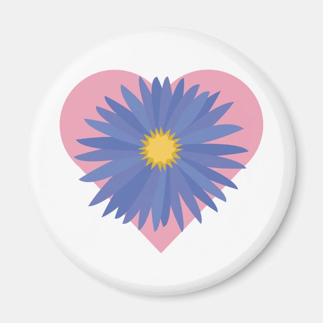 Flower Heart Magnet (Front)
