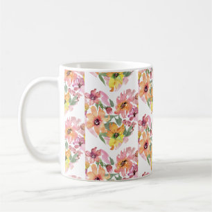 Flower Heart Mug, Flower, Wildflowers Botanic Coffee Mug