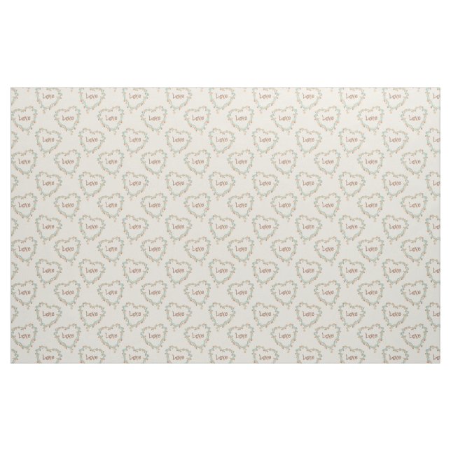 Flower Hearts Love Fabric (Yard)