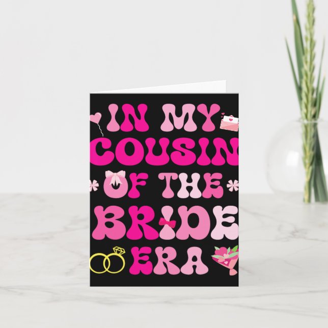 Flower Hearts Wedding Marriage In My Cousin Of The Card (Front)