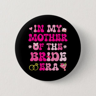 Flower Hearts Wedding Marriage In My Mother Of The 6 Cm Round Badge