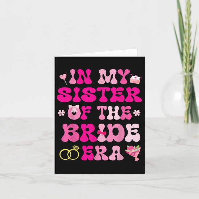 Flower Hearts Wedding Marriage In My Sister Of The Card (Front)