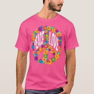 Flower Hippie Peace Sign T-Shirt
