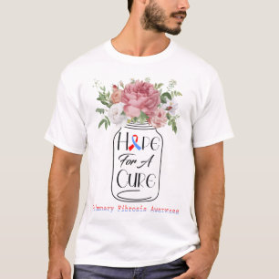 Flower Hope For A Cure Pulmonary Fibrosis Awarenes T-Shirt