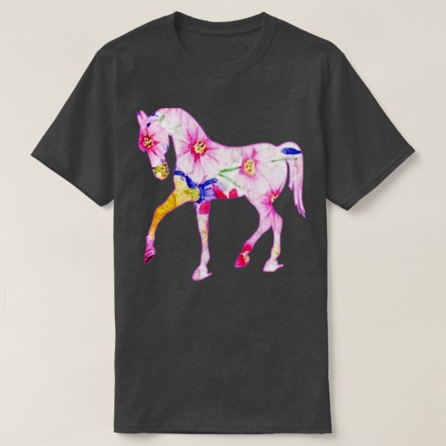 Flower horse  T-Shirt (Design Front)