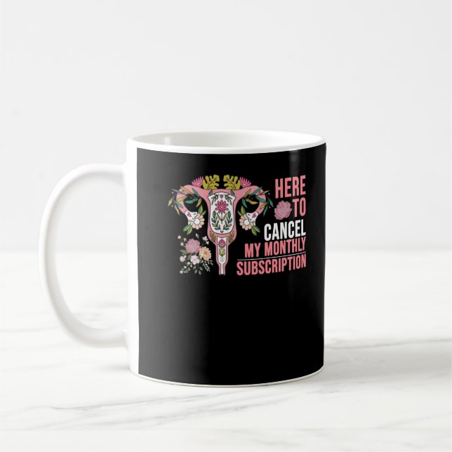Flower Hysterectomy Surgery Recovery Coffee Mug (Left)