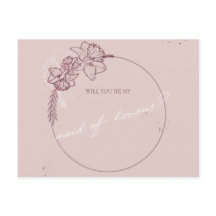 flower illustration  be my maid of honour