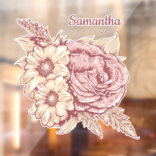 Flower Illustration custom name